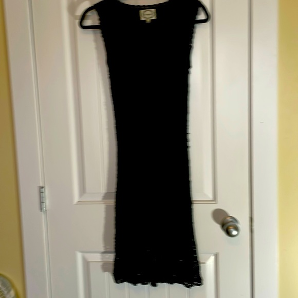 Crochet Black Dress - Picture 2 of 4